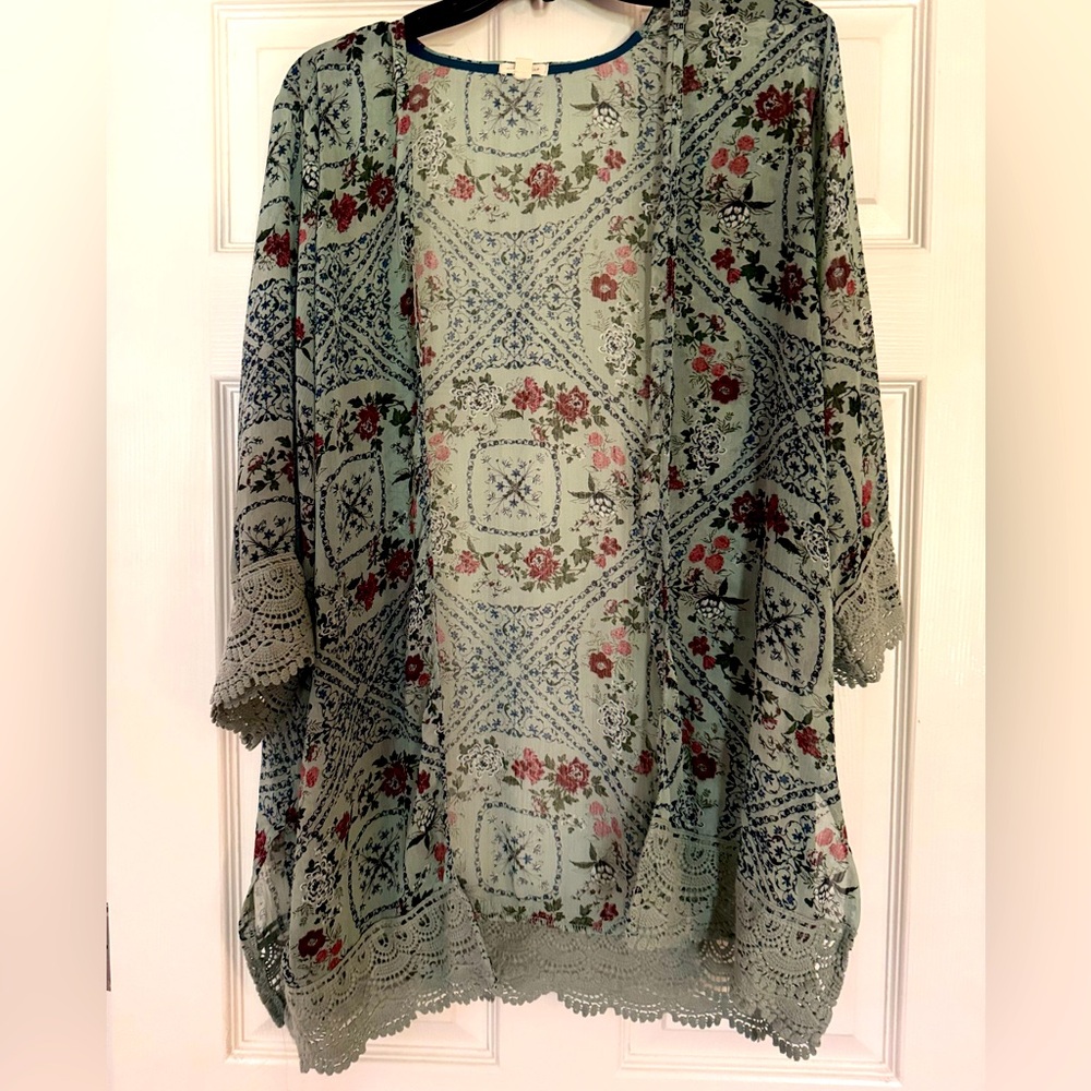Bundle of 4. 1 summer cardigan and 3 summer tops!